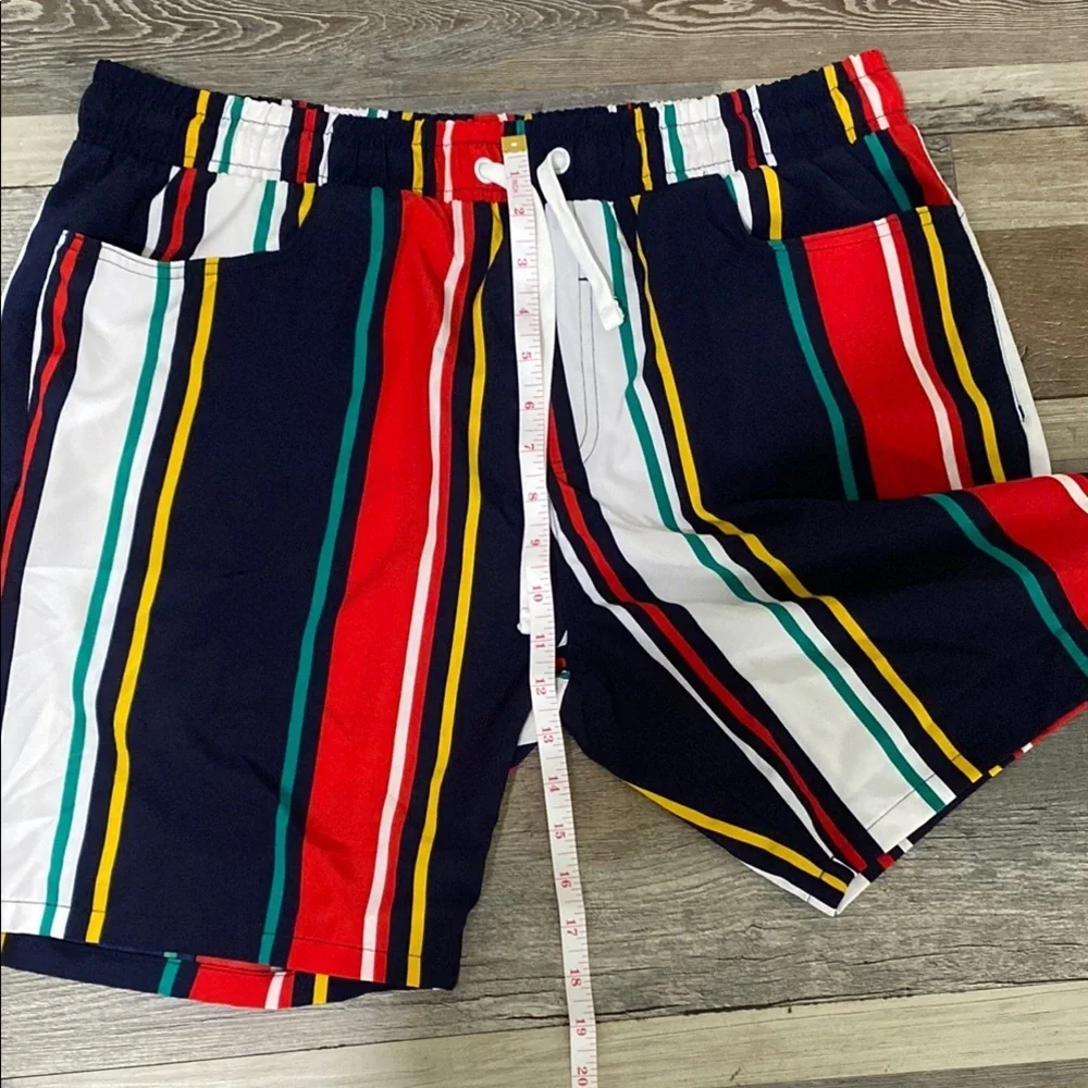 Fresh Red and Blue Board Shorts for Swim